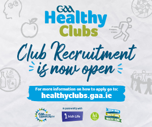 GAA Healthy Clubs - Club recruitment is now open